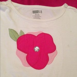 Crazy 8 pink flower Girls Top